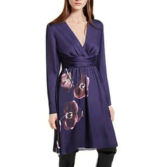 Altuzarra for Target Purple Orchid Wrap Surplice Midi Dress Size 4 - Picture 1 of 15